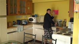 The kitchen at Rockview Bunkhouse, Tarbert, Isle of Harris